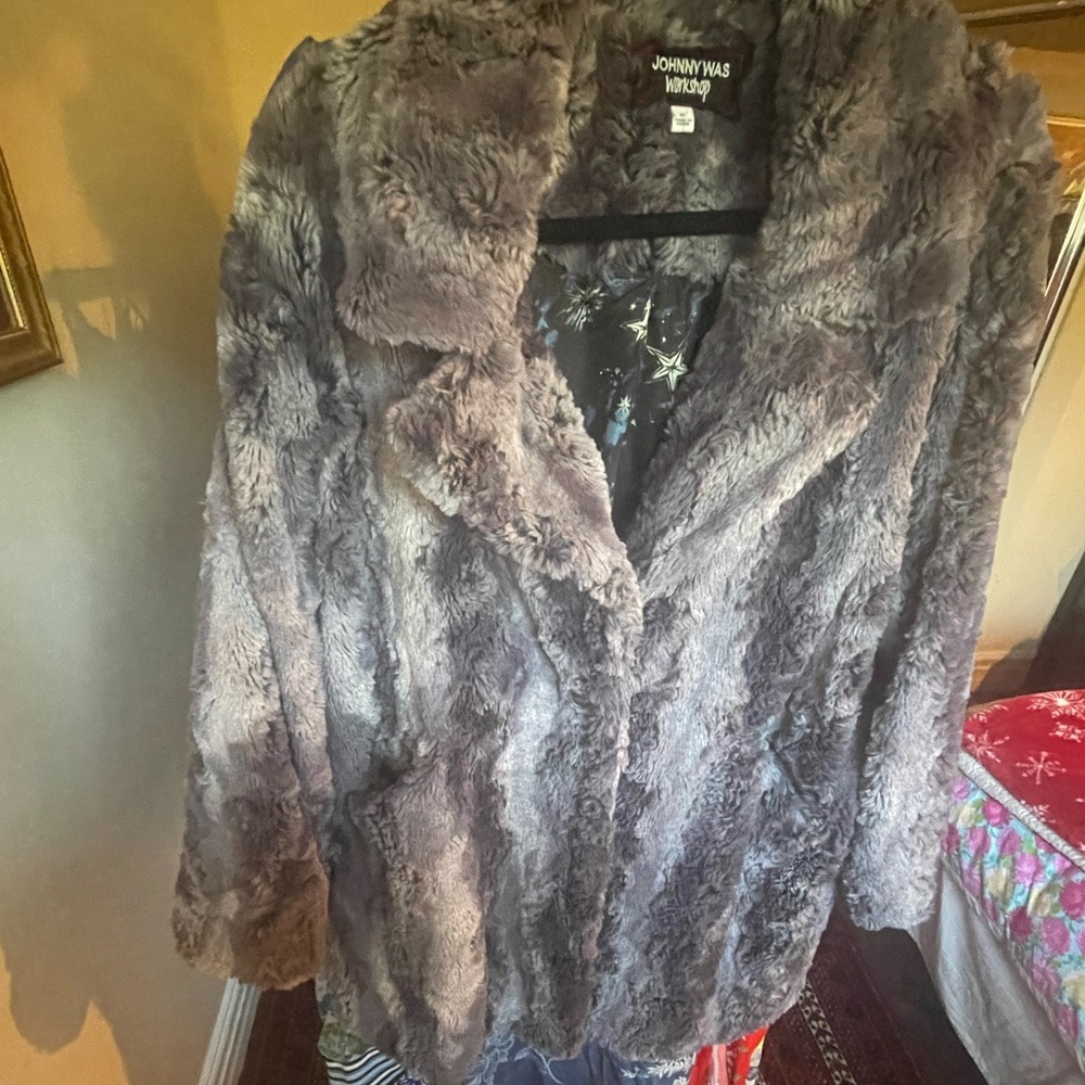 Johnny Was Workshop coat in size M gray